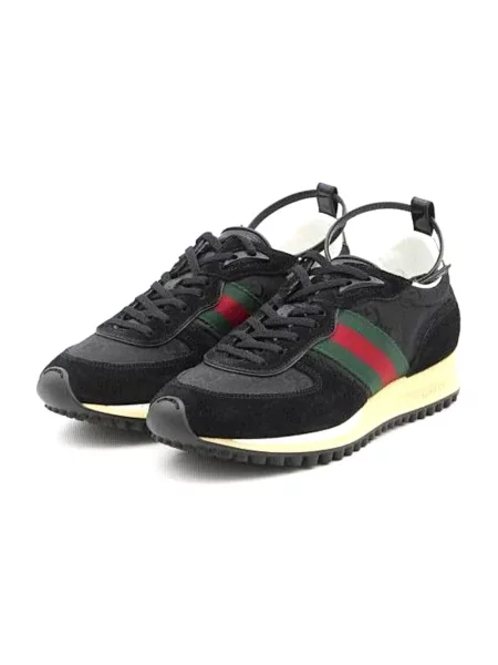 Sneakersy Gucci zamszowe czarne