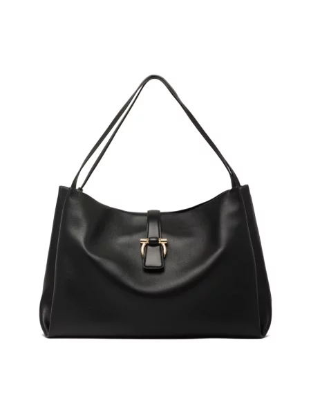 Shopperka Salvatore Ferragamo czarna
