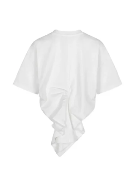 Tricou Róhe drapate alb