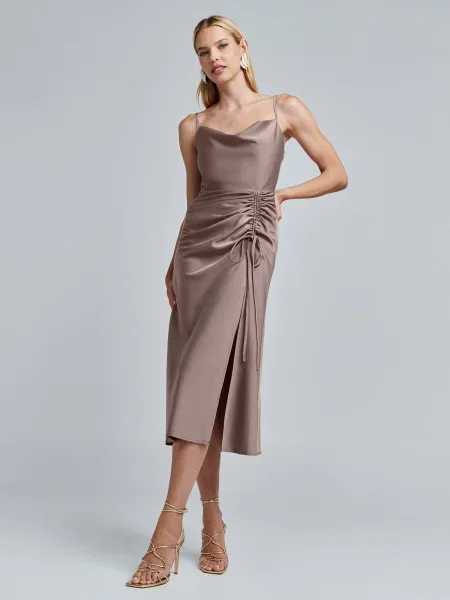 BWLDR Rochie de cocktail Tayah taupe gri