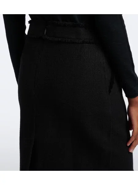 Fustă Max Mara de lână negru