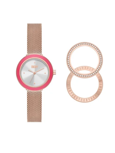 DKNY Ceas Sasha Placat cu aur roz