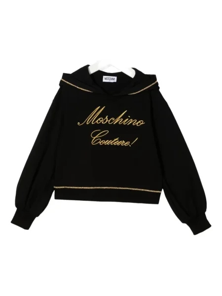 Bluza z kapturem dziecięca Moschino czarna