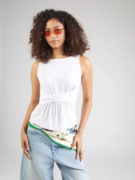 ABOUT YOU Top Pearl' biela