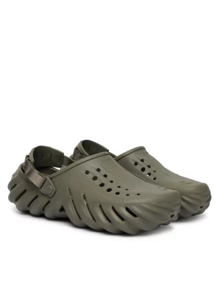 Шлепанцы Crocs зеленые