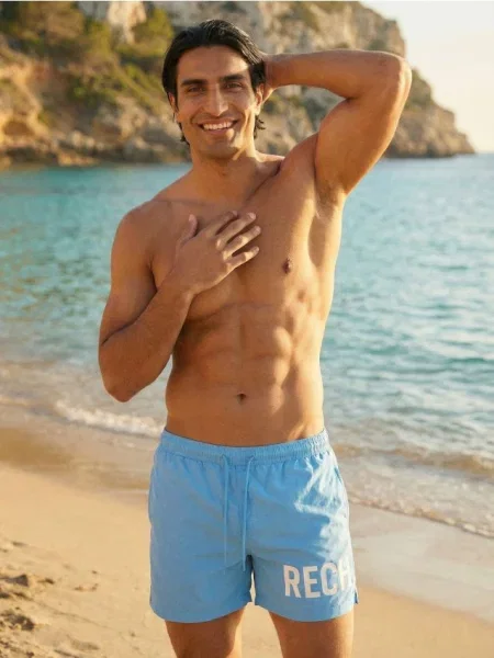 Sinsay Koupací kraťasy světle modrá