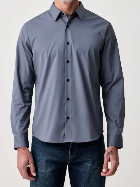 Calvin Klein férfi ing pamuttal kék