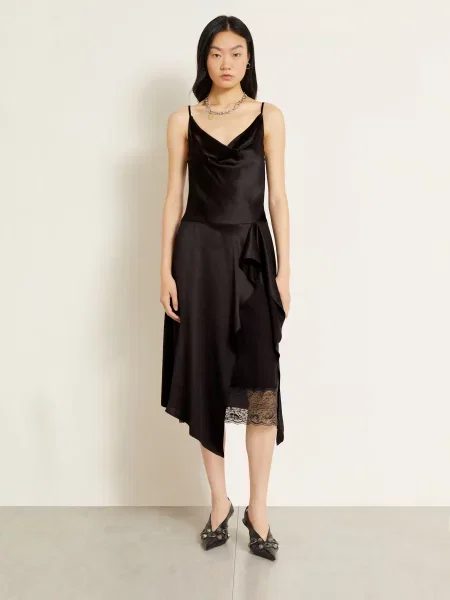 Šaty Acne Studios hnědé