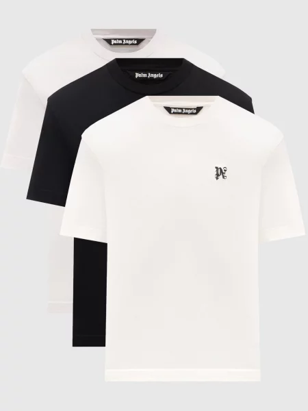 Набір футболок з вишивкою монограми логотипа Palm Angels S