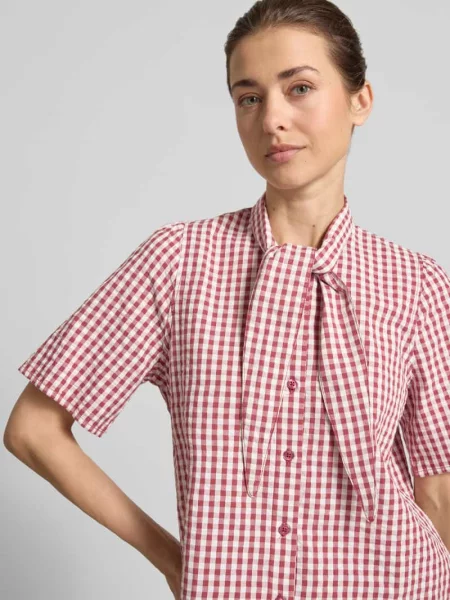 Bluzka z wiązaniem pod szyją z listwą guzikową Jake*s Casual