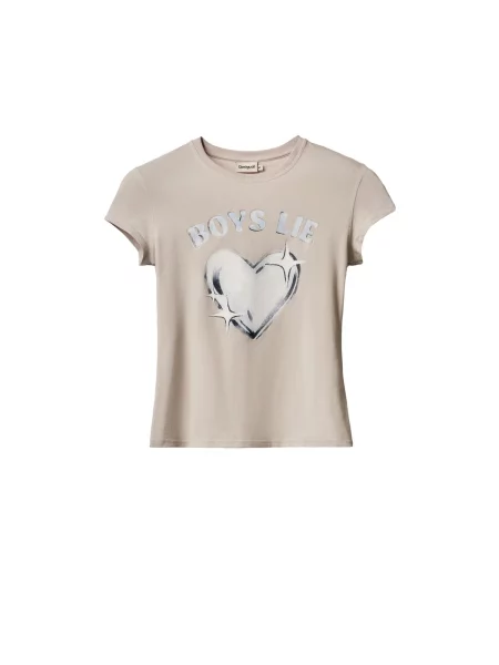 Desigual Tricou / bleumarin / albastru pastel bej