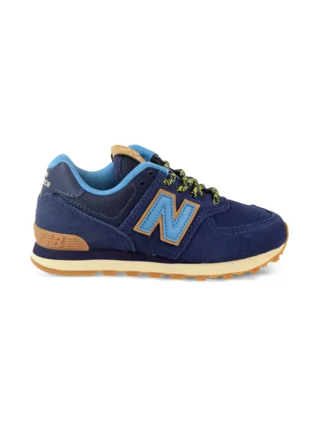 Sneakerși New Balance 574 cu autograf albastru