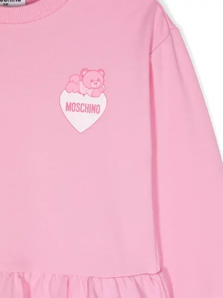 Sukienka dziecięca Moschino różowa