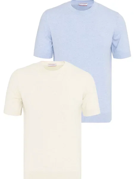 Felix Hardy Tricou ecru / deschis albastru