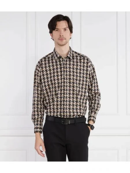BOSS BLACK Cămașă | Relaxed fit negru