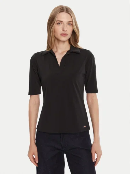 Calvin Klein Pólóing Slim Fit fekete