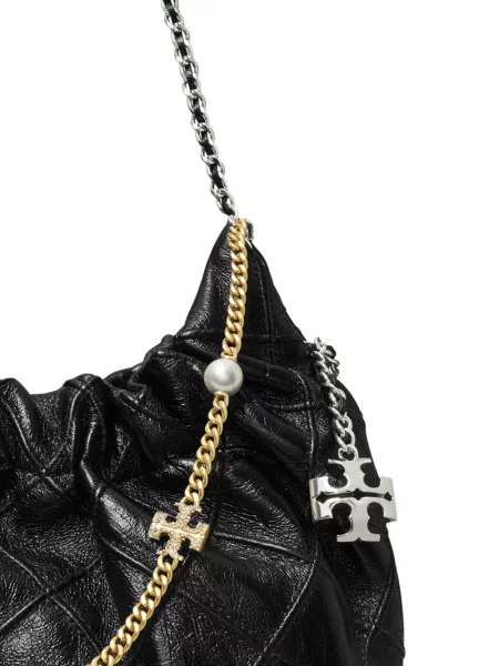 Geantă Tory Burch zdrențuiți negru