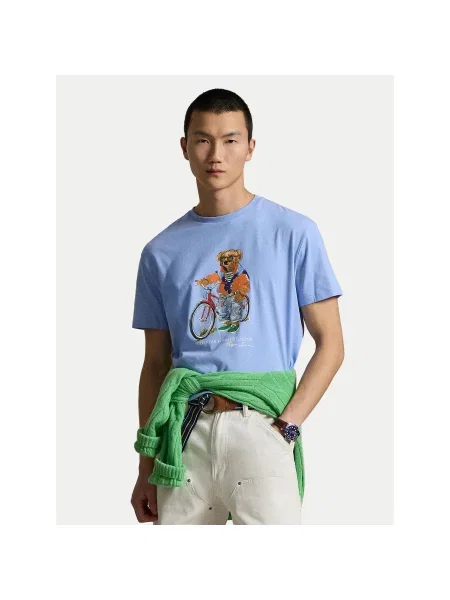 Polo Ralph Lauren Marškinėliai Slim Fit mėlyna