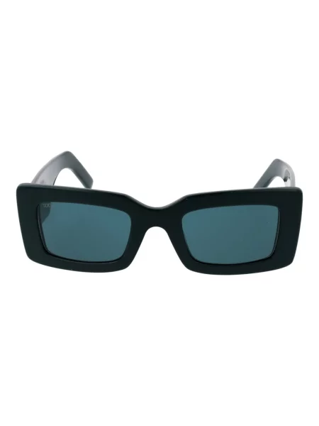 Lniane okulary przeciwsłoneczne Tod's czarne