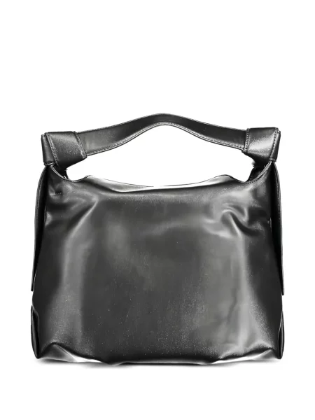 Shopper torbica Calvin Klein s autogramom crna
