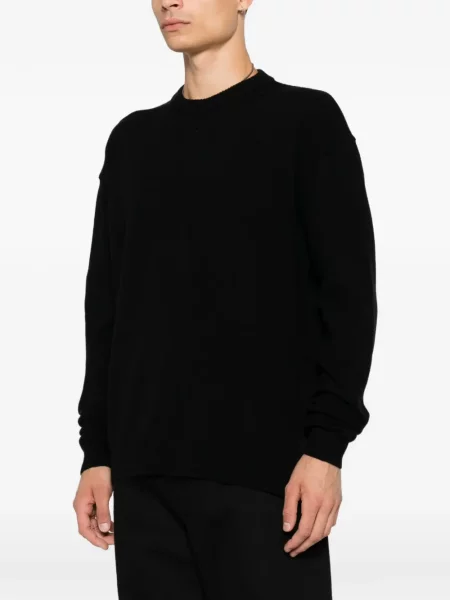 Pulover Rick Owens cu decolteu rotund negru