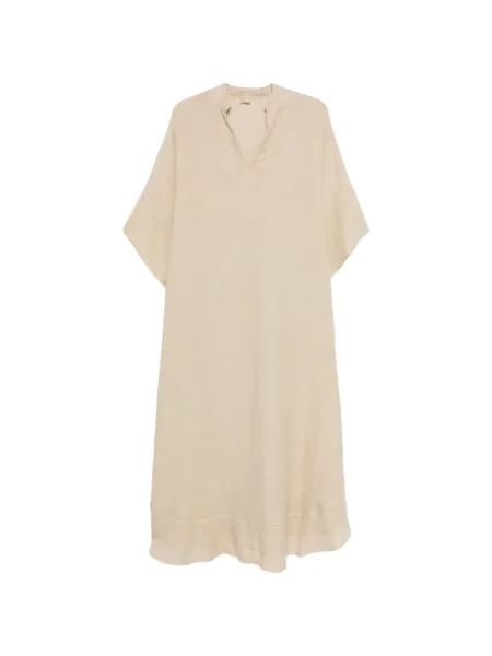 Rochie 120% Lino cu decolteu în V de costum
