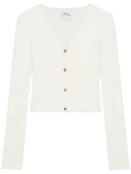 Cardigan Courreges alb