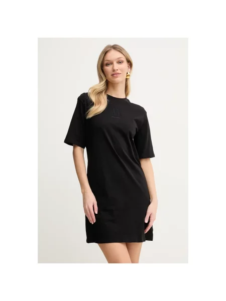 Armani Exchange sukienka mini prosta czarny