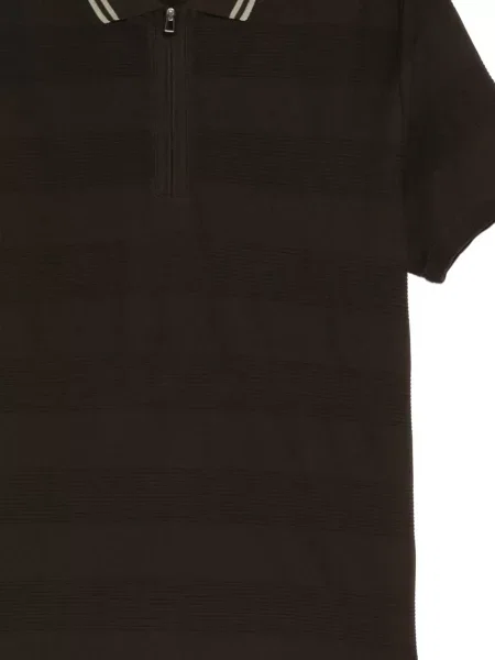 Gulerat tricou polo Ps Paul Smith cu dungi maro