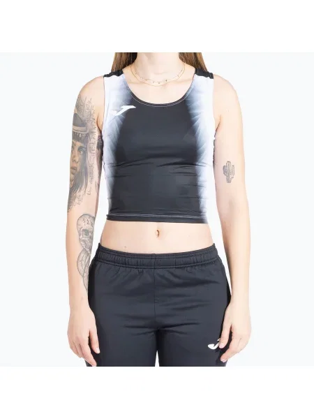 Top de alergare Joma Elite XI pentru femei alb/negru alb