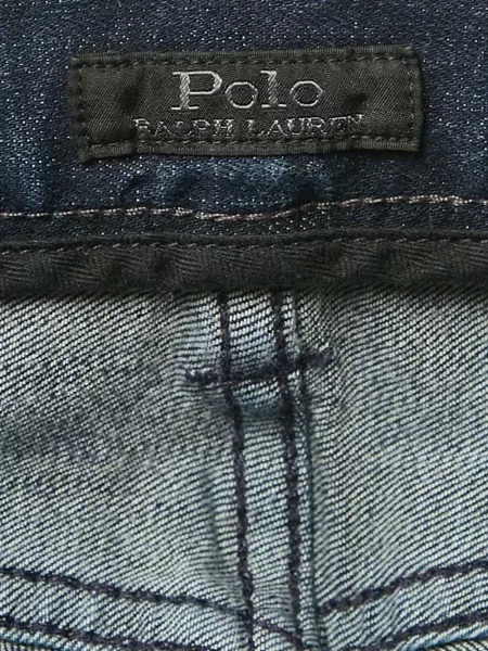 Lněná batikovaná košile Polo Ralph Lauren s oděrkami modrá