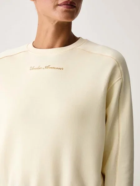 Under Armour melegítőfelső női pamuttal Rival bézs