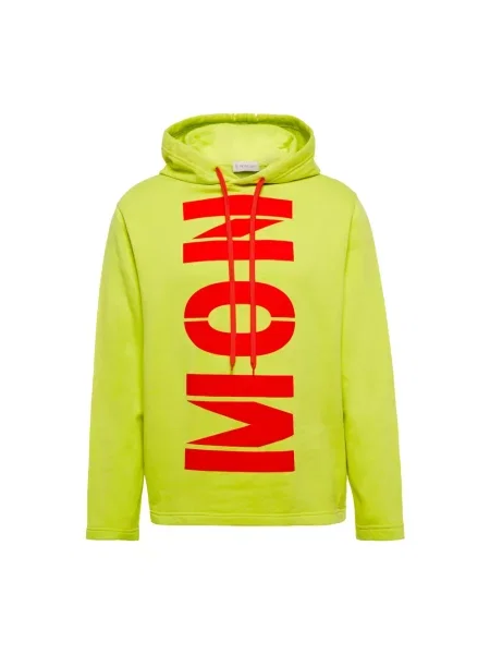 Bluza z kapturem Moncler z logo zielona