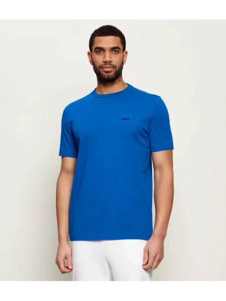 BOSS GREEN Tricou Tee | stretch albastru