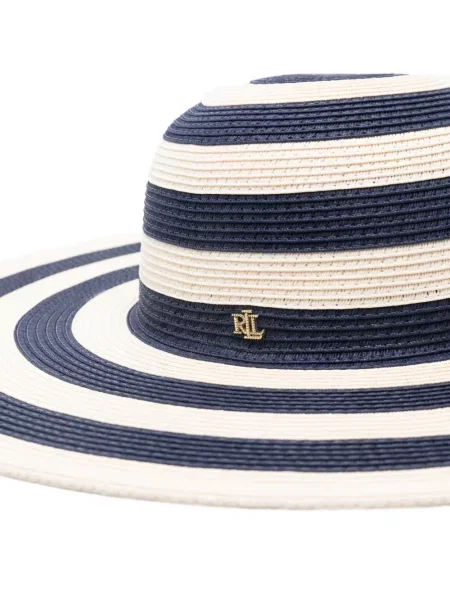Ριγέ καπέλο Lauren Ralph Lauren μπλε