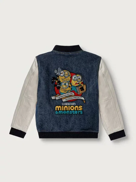 Guess куртка-бомбер дитяча з бавовною GJ X MINIONS