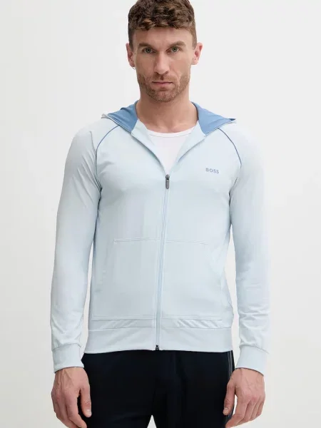 BOSS hanorac cu și glugă pentru bărbați din cu Mix&Match Jacket H albastru