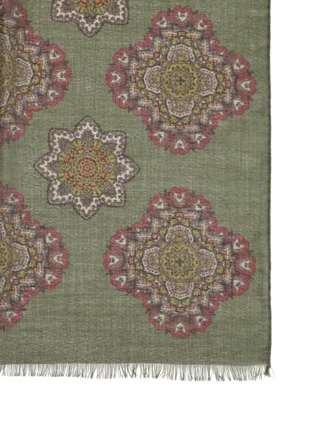 Fular Al Duca D’aosta 1902 cu franjuri verde