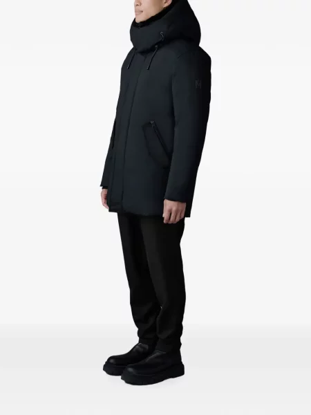 Palton Mackage cu glugă negru