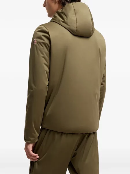 Geacă Moncler Grenoble cu glugă verde