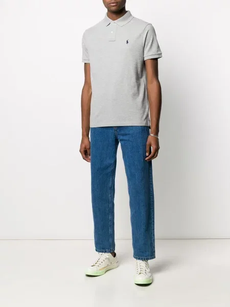 Krátké polotričko Polo Ralph Lauren šedé