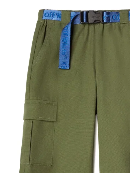 Dětské cargo kalhoty Off-white bílé