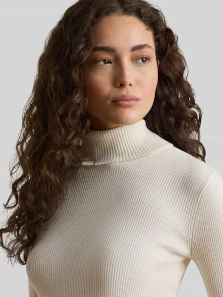 Sweter z golfem o kroju slim fit z mieszanki bawełny i modalu Lauren Ralph Lauren