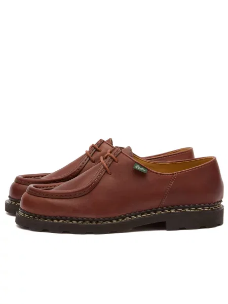 Derby Paraboot skórzany brązowy
