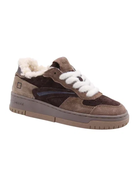 Sneakersy D.a.t.e. brązowe