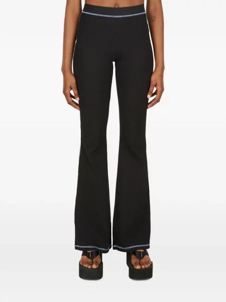 Pantaloni Mcq evazate negru