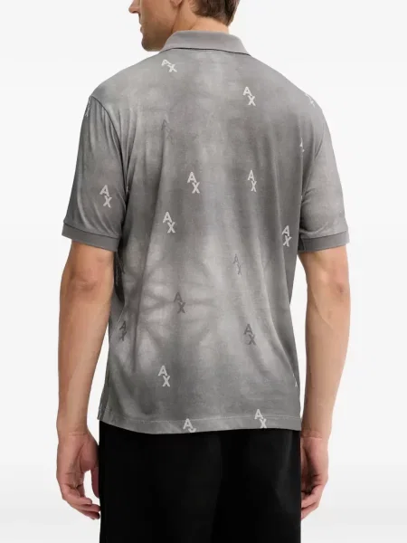 Pólóing Armani Exchange autogrammal szürke