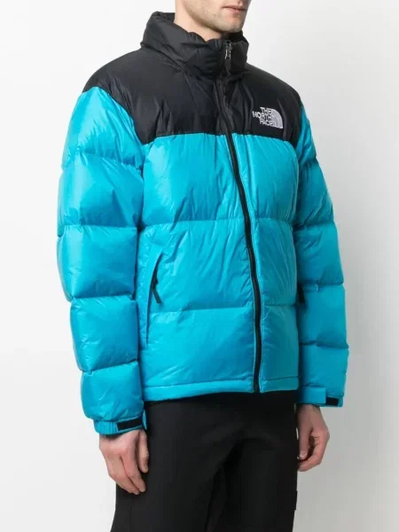 Geacă cu puf The North Face albastru