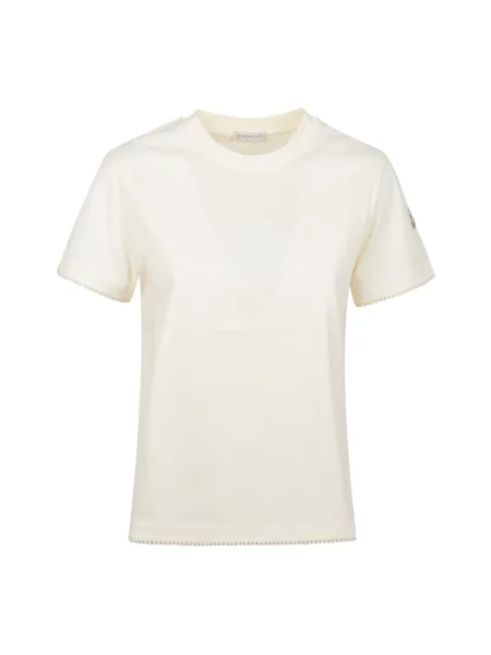 Koszulka Moncler z autografem biała