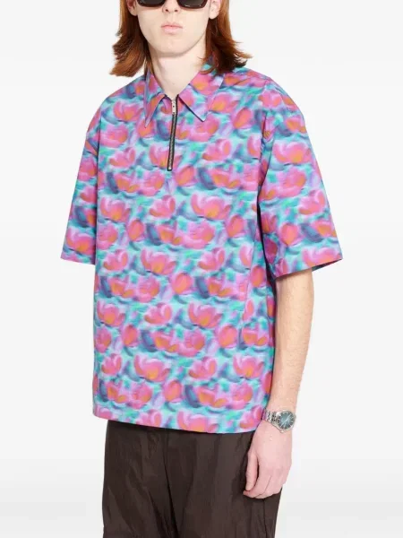 Tricou polo Très Bien roz